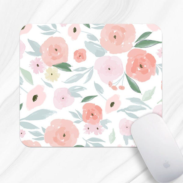 tapis de souris à fleurs 