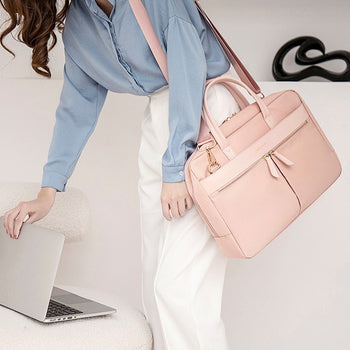 Sac ordinateur pour femme modèle rose 