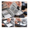 Petite trousse grise pour câble et chargeur