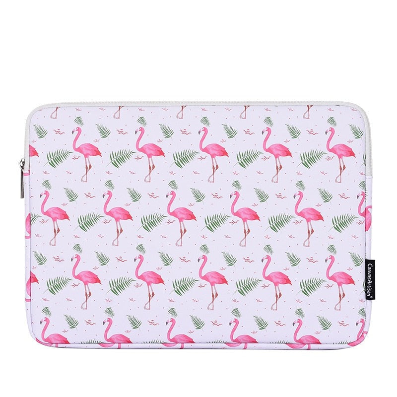 pochette ordinateur - Flamant Rose