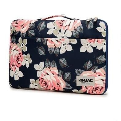 Housse de PC - Ellewa - Blue Pink Rose / 12 pouces