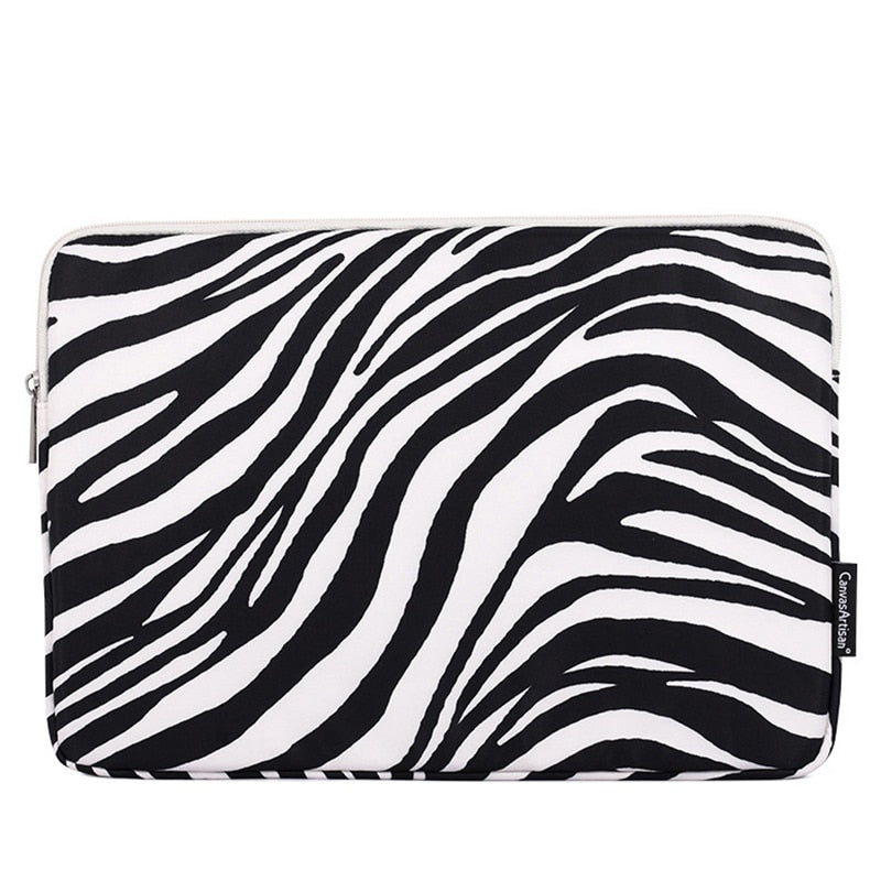pochette ordinateur zebré