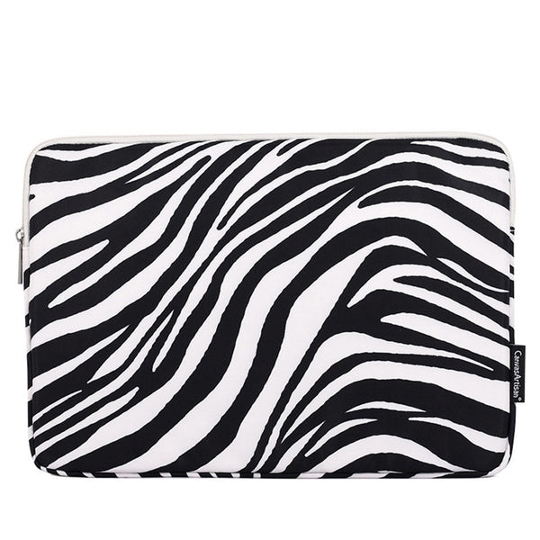 pochette ordinateur zebré