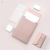 Pochette Ordinateur Mac + Trousse OFFERTE - Poudré
