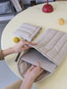 Pochette Ordinateur Matelassée - Gris