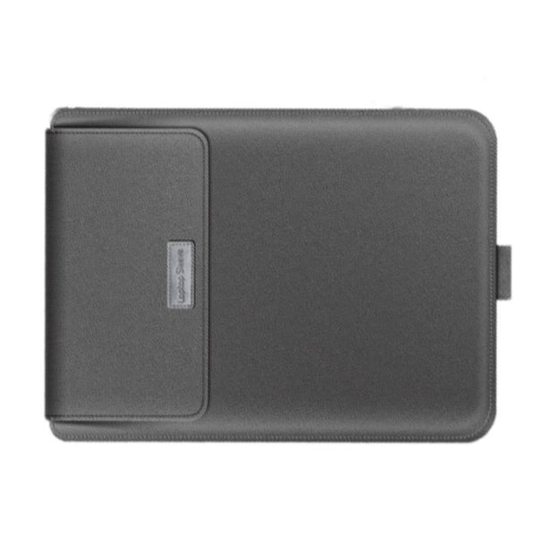 Pochette Ordinateur Cuir + Support PC - Standoo Gris - 