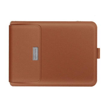 Pochette Ordinateur Cuir + Support PC - Choco +CADEAU - 