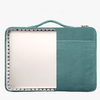 Porte Ordinateur Femme en velours côtelé bleu
