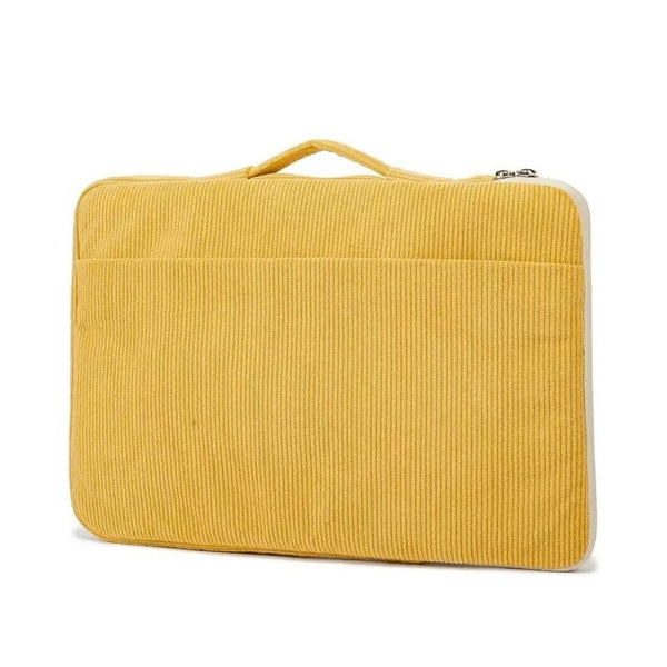 Housses d'ordinateur - Velours Jaune