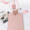 housse ordinateur rose pastel