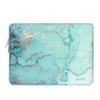 Pochette Ordinateur Portable - Marbre Vert D’eau