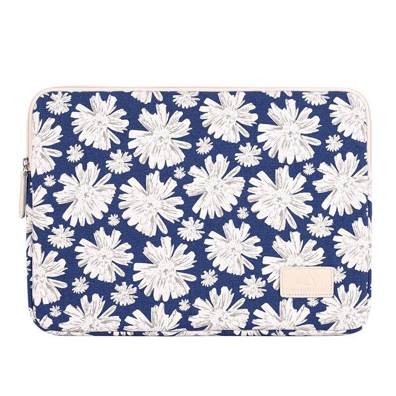Pochette PC 17 pouces fleurs - Marguerite - 17 pouces