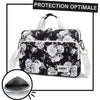 Sacoche Ordinateur Portable - Rose Blanche